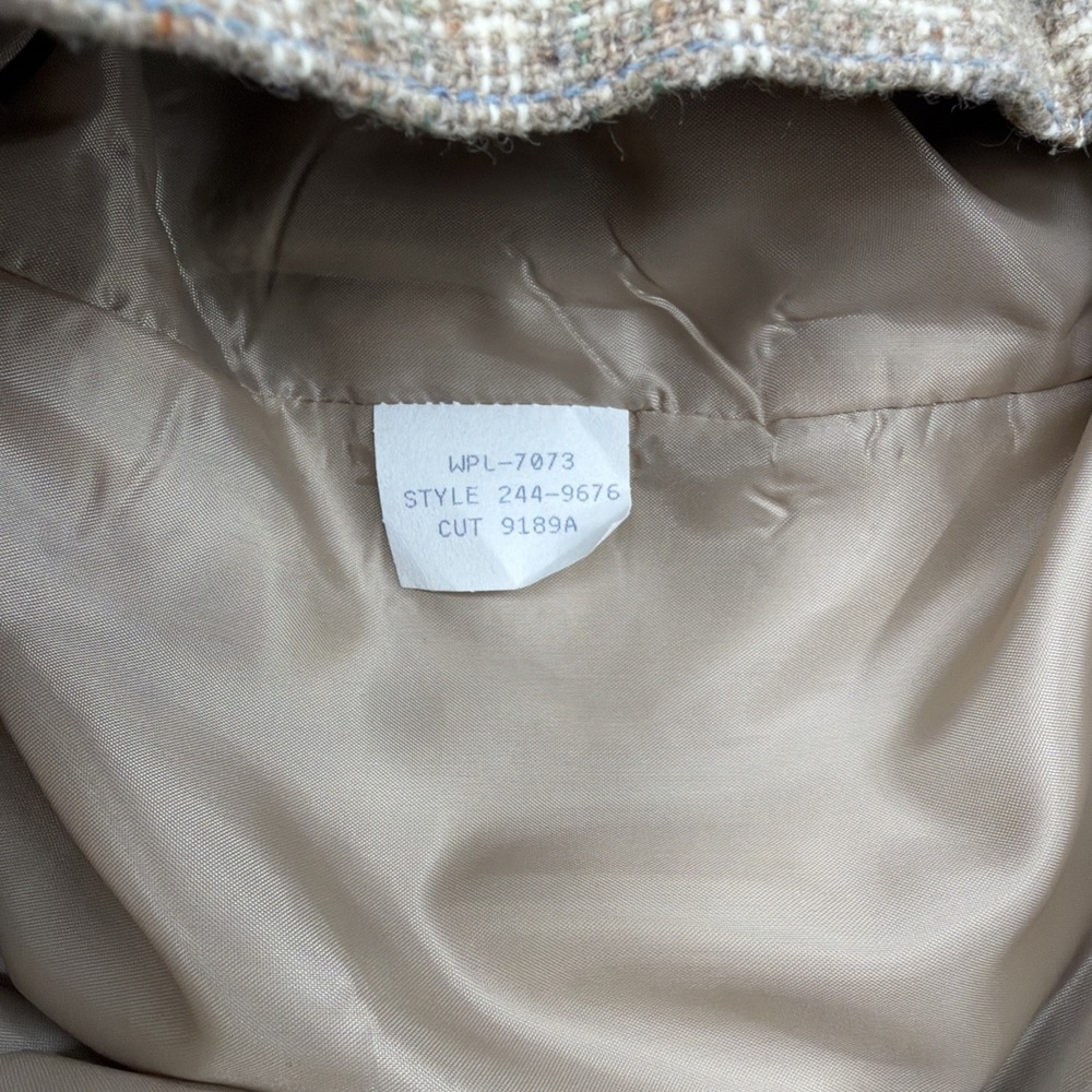 VTG HUNT CLUB Shorts Sz 10 26x8 Wool Tweed Knit Pleated Golf Tall Academia Lined - Picture 9 of 9